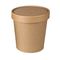 300g Sekali Pakai Dapat Didaur Ulang Brown Kraft Single Wall Paper Cup Blank Fan Bag Custom Customized Logo Paper Cups